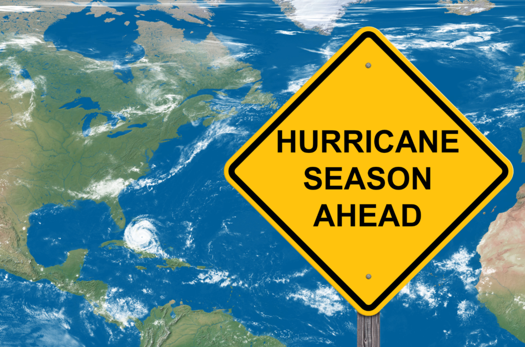Road Sign - Hurricane Season Ahead