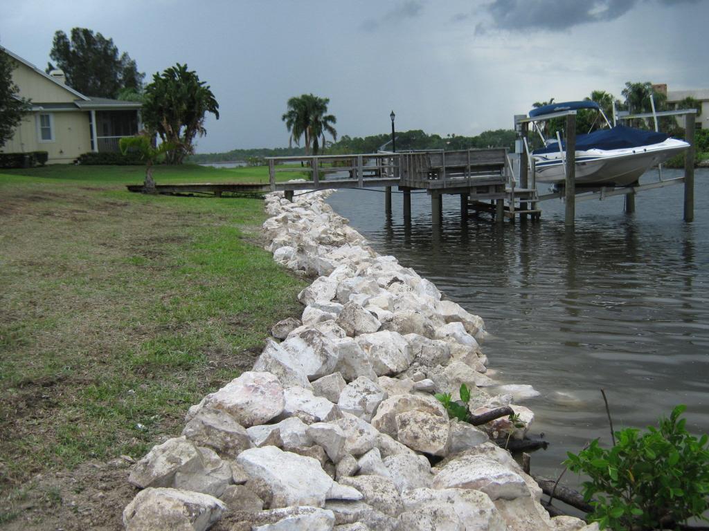 Stone Seawall - Erosion Prevention